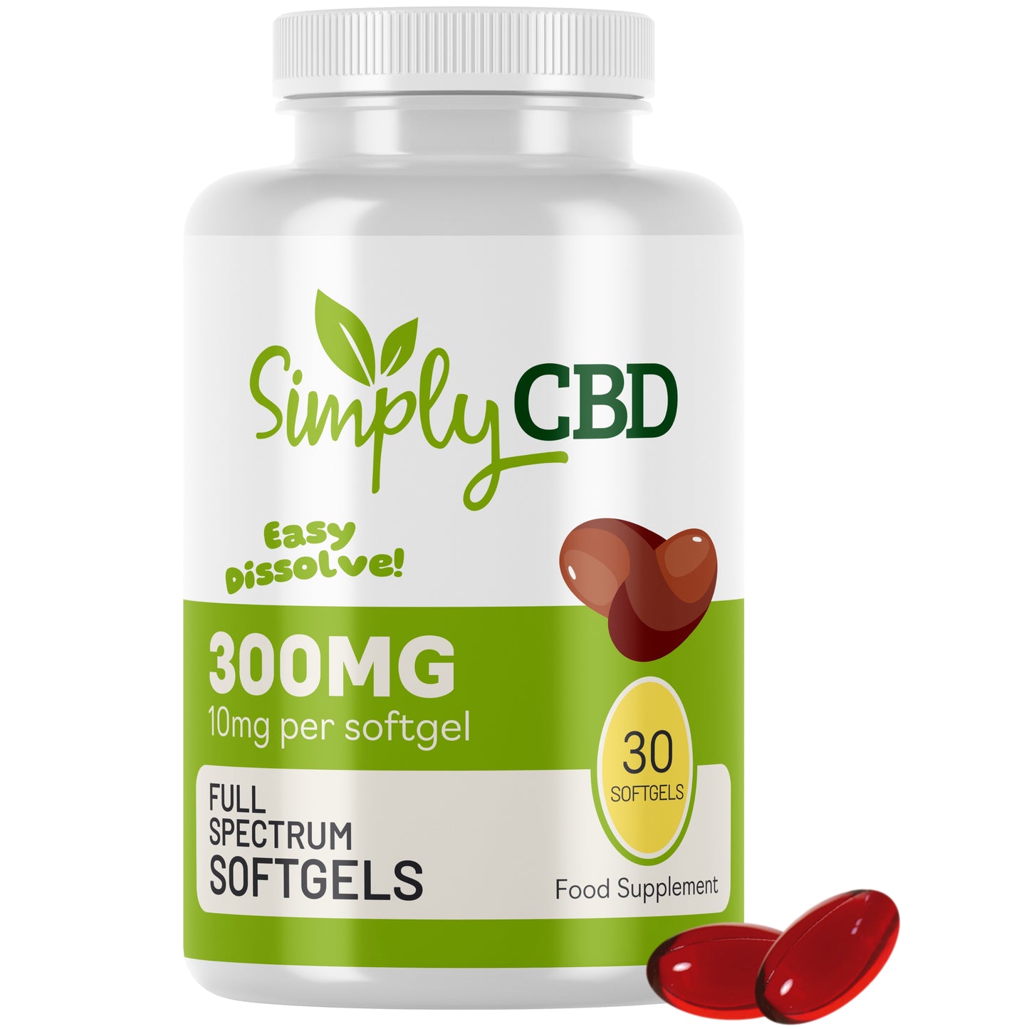 CBD SoftGels - 10mg Per SoftGel