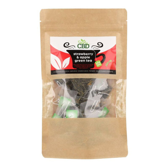 CBD-Infused Strawberry & Apple Green Tea (5mgx20)