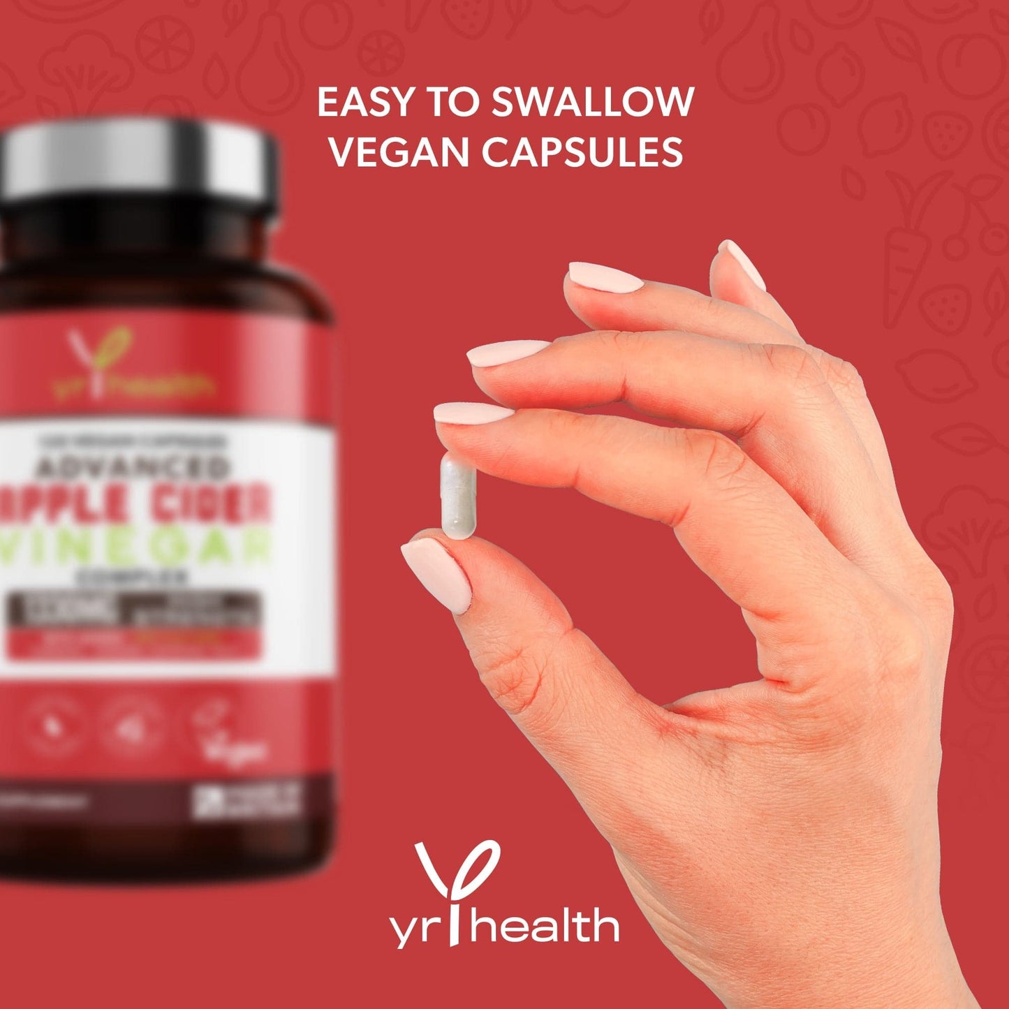 Advanced Apple Cider Vinegar Complex 1330mg - 120 Vegan Capsules