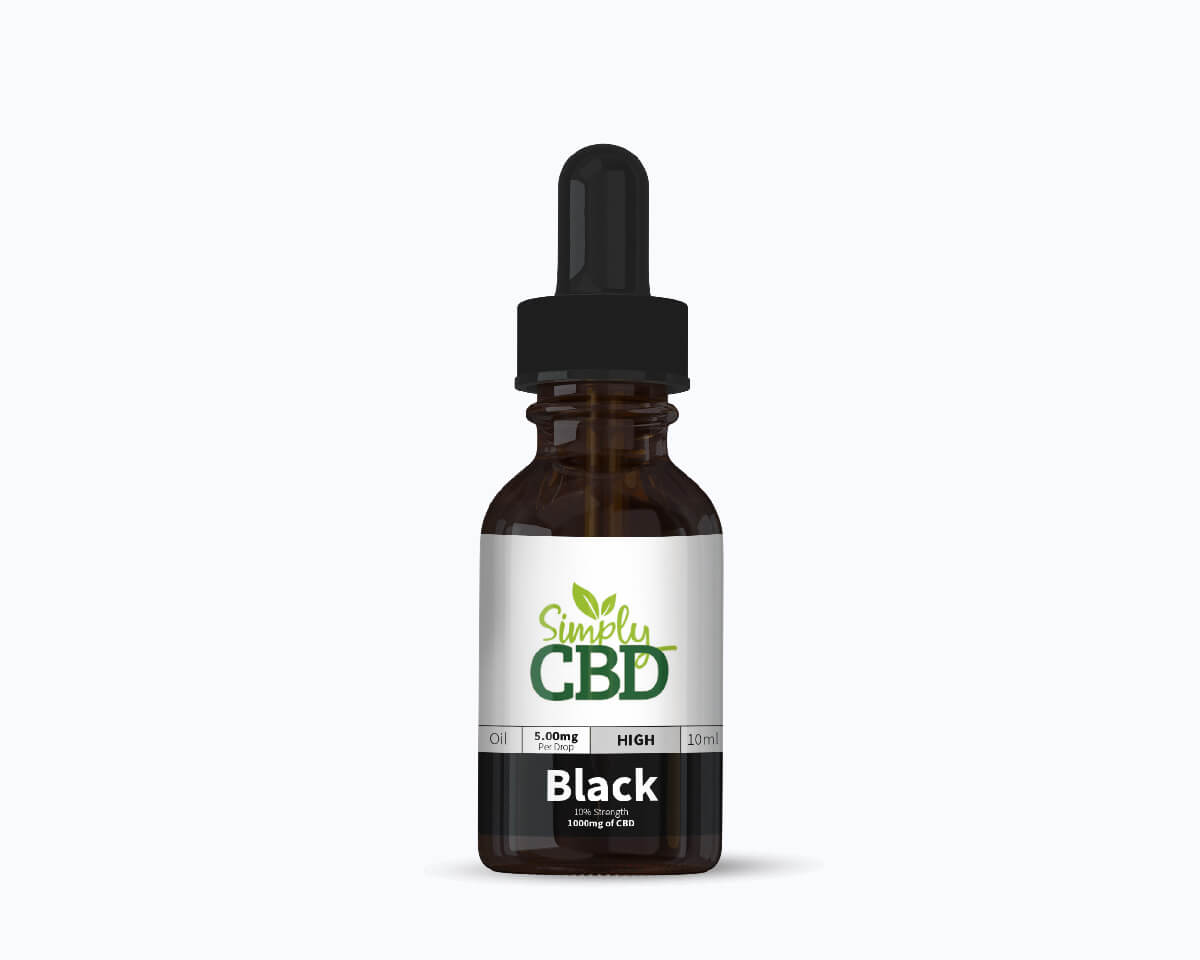 Black CBD Oil - 10% Strength (from 10ml)