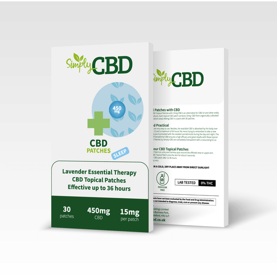 CBD Patches with Lavender for Sleep - 30 Patches - 15mg Per Patch