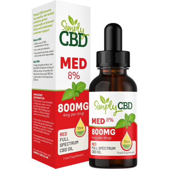 Red CBD Oil Flavoured - 8% Strength (10ml)