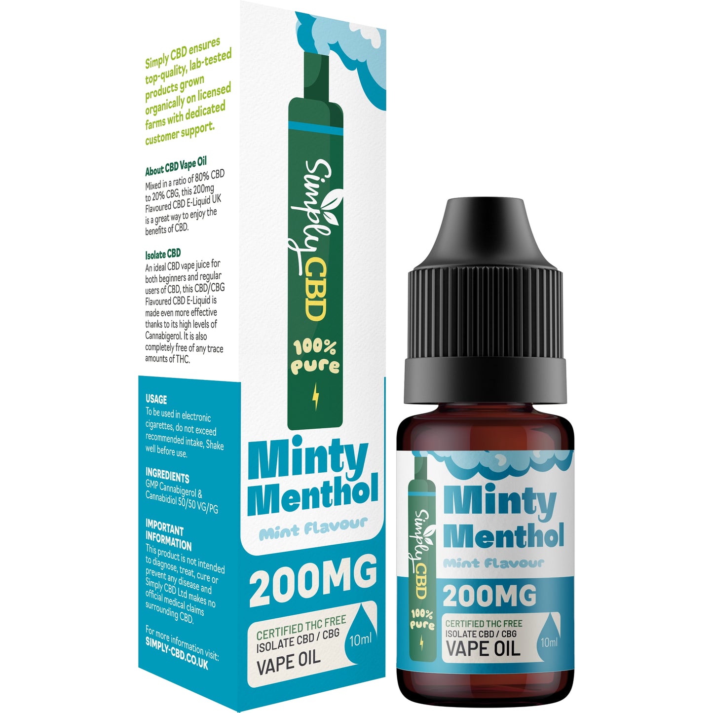 CBD / CBG Vape Oil E-Liquid - 2% Strength (10ml)