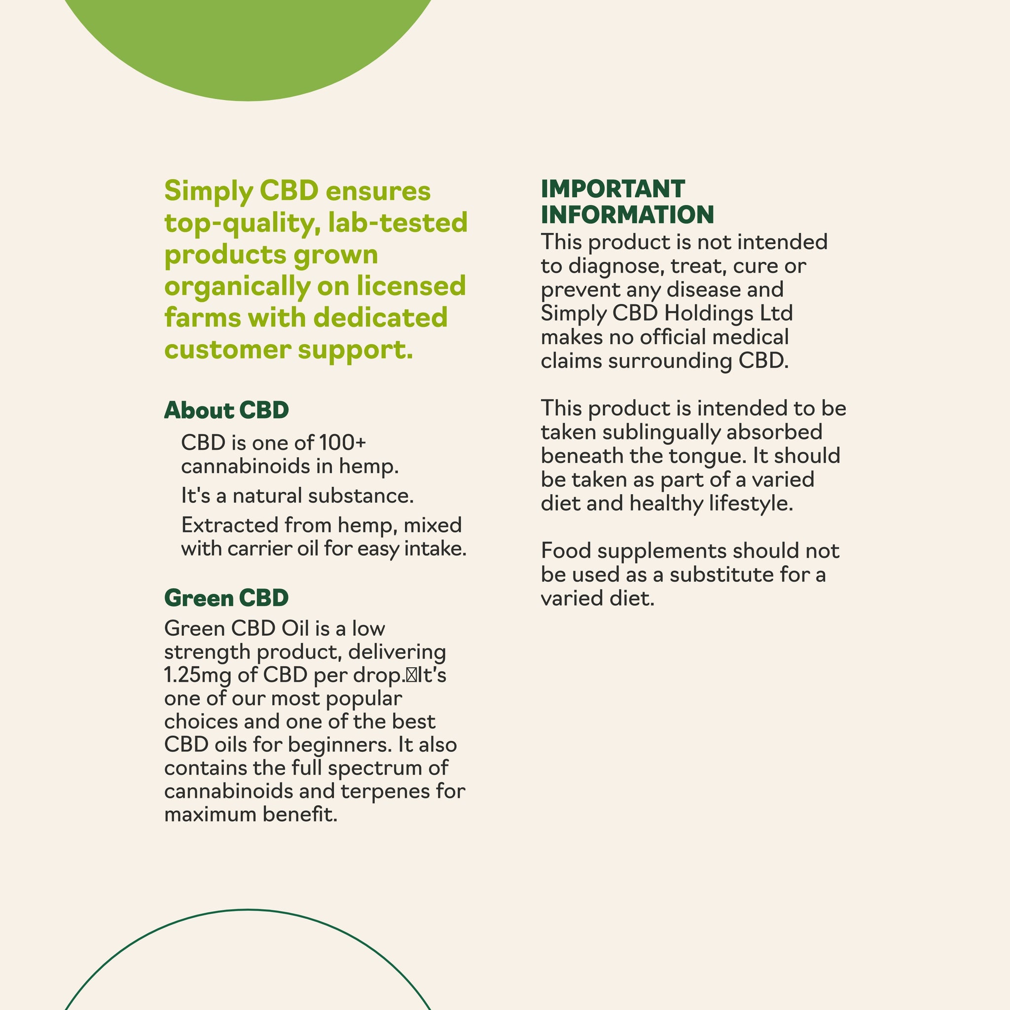 Buy Cbd Green Best Cbd Oil For Beginners Simply Cbd