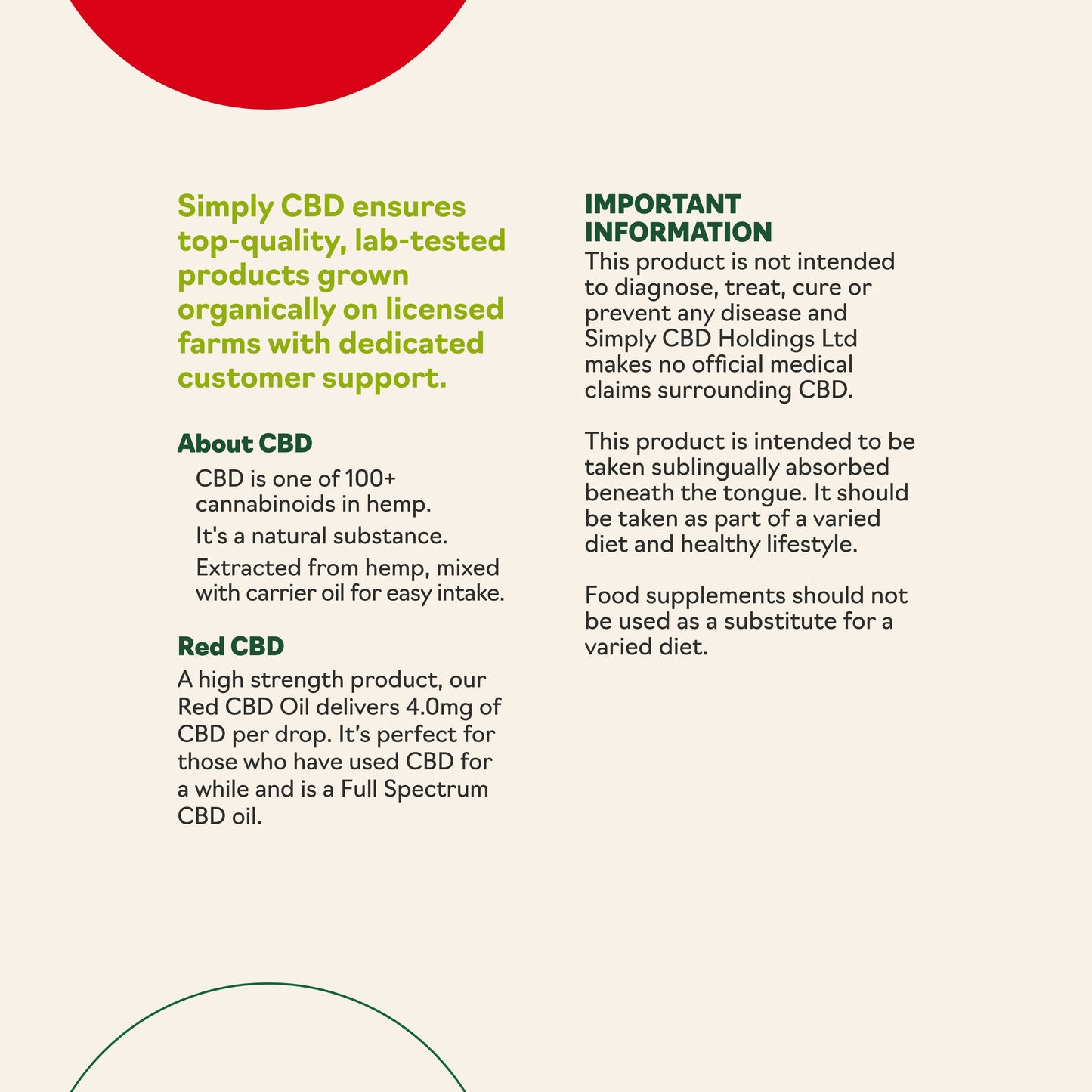 Red CBD Oil Flavoured - 8% Strength (10ml)