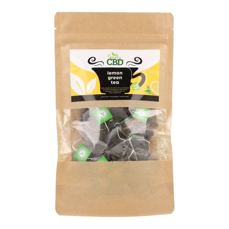 CBD-Infused Lemon Green Tea (5mgx20) – Simply CBD