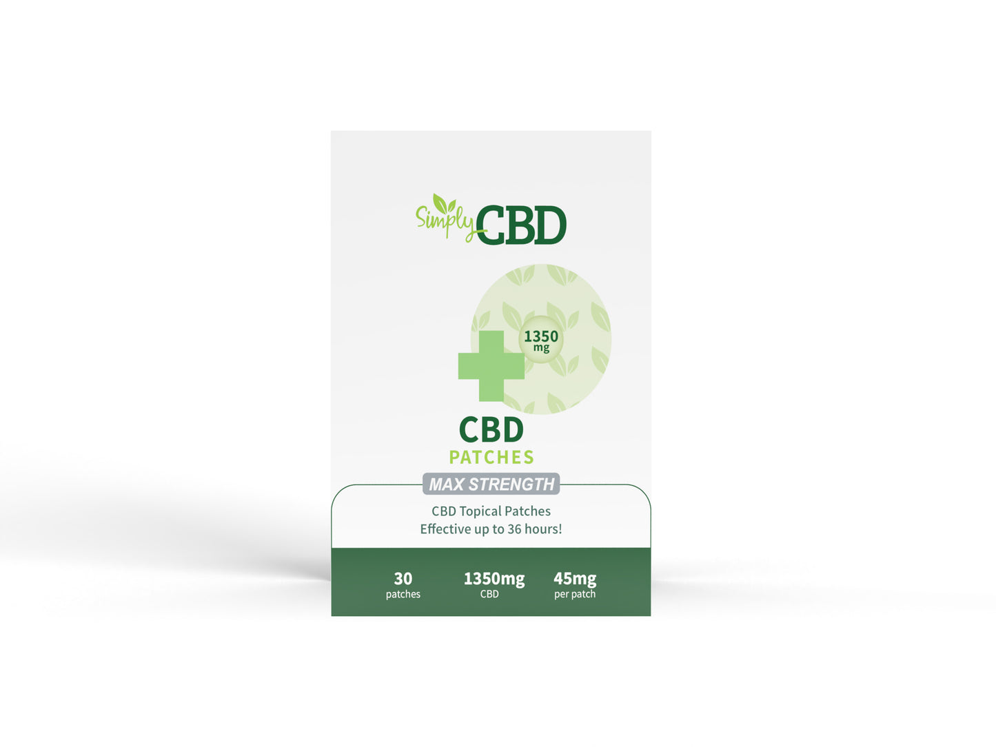 CBD Patches - 30 Patches - 45mg Per Patch (Max Strength) - Isolate