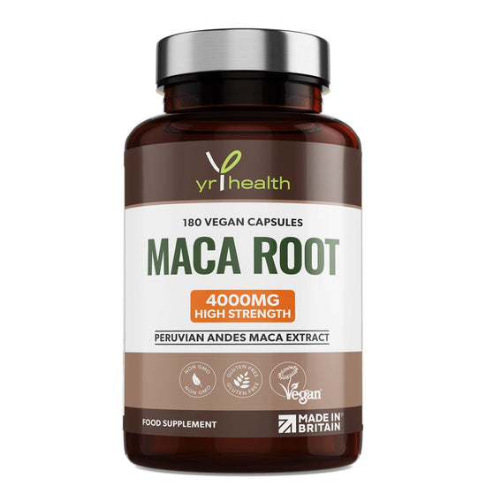 Load image into Gallery viewer, Highest Strength 4000mg Peruvian Andes Maca Root Extract  - 180 Vegan Capsules
