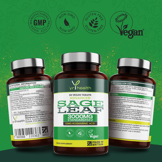 Load image into Gallery viewer, Vegan Sage Extract 3000mg
