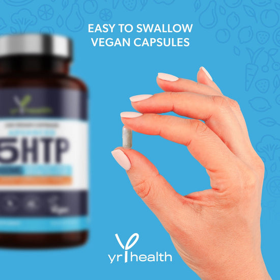 Advanced 5 HTP 400mg Griffonia Seed Extract - 240 Vegan Capsules