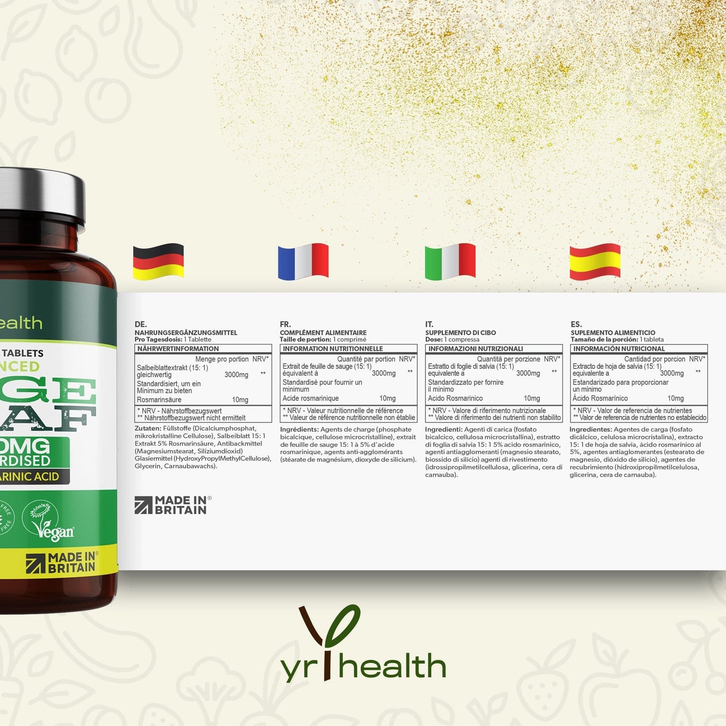 Vegan Sage Extract 3000mg