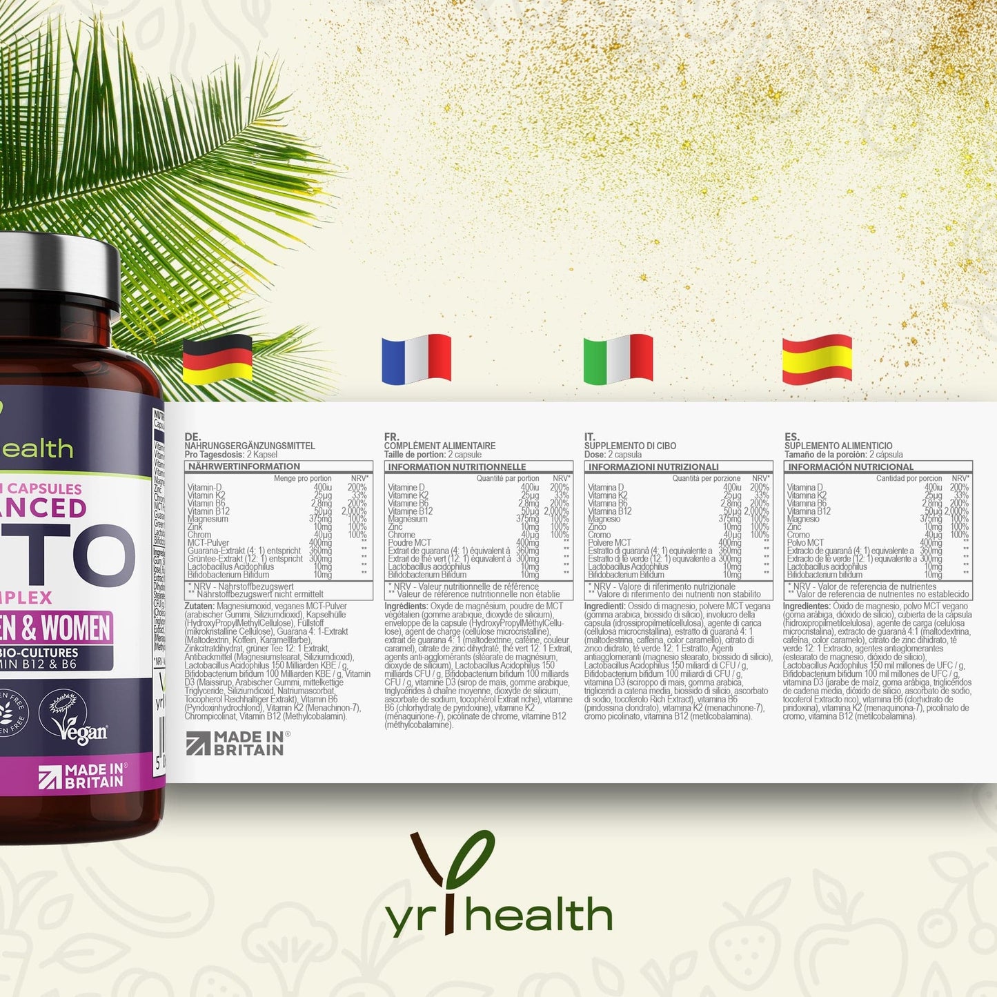 Advanced Keto Complex - Supporting your Diet - 60 Vegan Capsules
