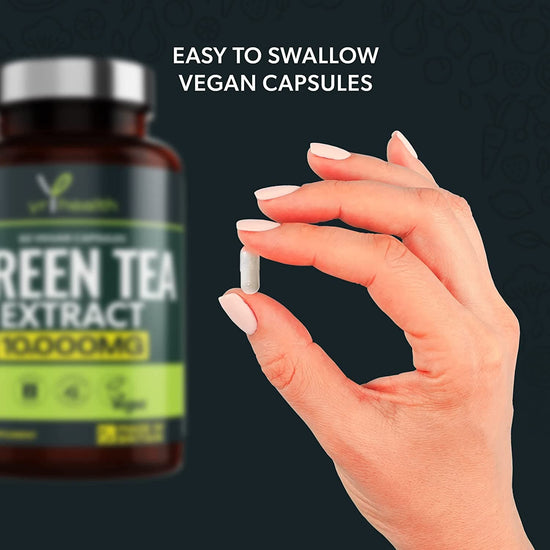 Load image into Gallery viewer, Green Tea Capsules from Vegan Green Tea Extract 10,000mg - 60 Vegan Capsules
