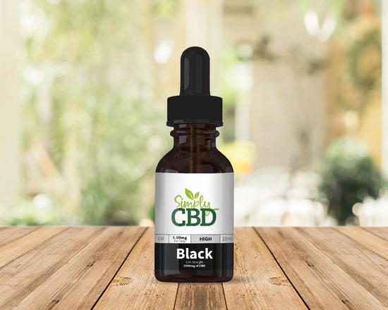 Black CBD Oil - 10% Strength (from 10ml)