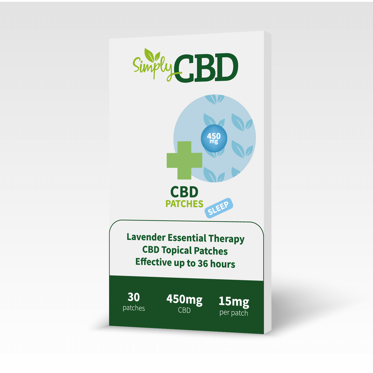 CBD Patches with Lavender for Sleep - 30 Patches - 15mg Per Patch